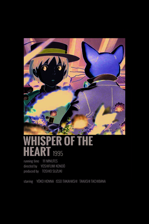 Whisper Of The Heart Film Info Card Bilgi Kartı Duvar Posteri