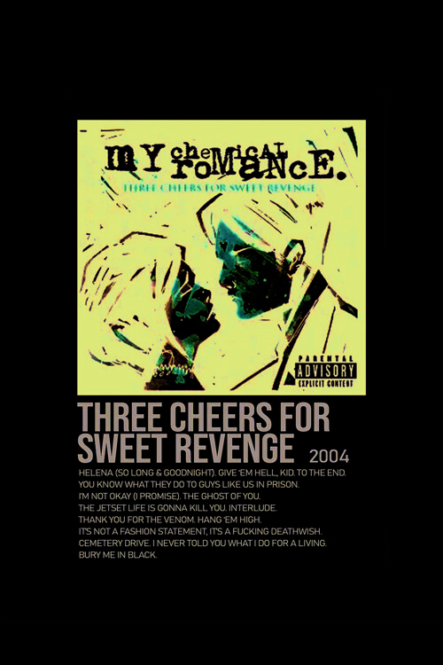 Three Cheers For Sweet Revenge Duvar Posteri - Duvar Dekoru - Kalın Kağıt - Çerçevesiz
