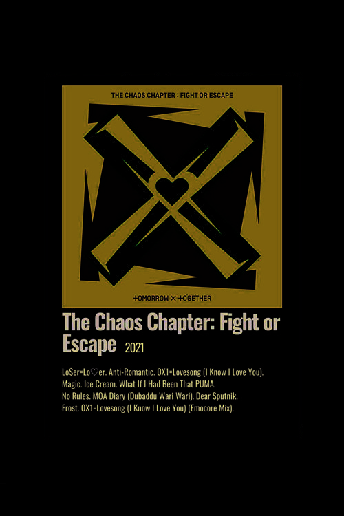 Txt The Chaos Chapter: Fight Or Escape Duvar Posteri - Duvar Dekoru - Kalın Kağıt - Çerçevesiz