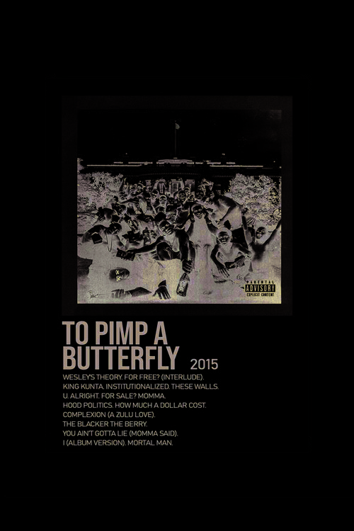 To Pimp A Butterfly Duvar Posteri - Duvar Dekoru - Kalın Kağıt - Çerçevesiz