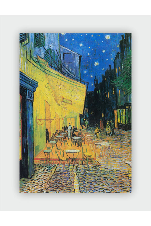 Café Terrace At Night, 1888 Vincent Van Gogh Duvar Posteri - Kalın Kağıt - Çerçevesiz
