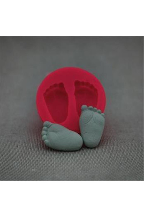 Minik Ayak Izi (3 Cm) Silikon Sabun Kalıbı Kokulu Taş Kalıbı
