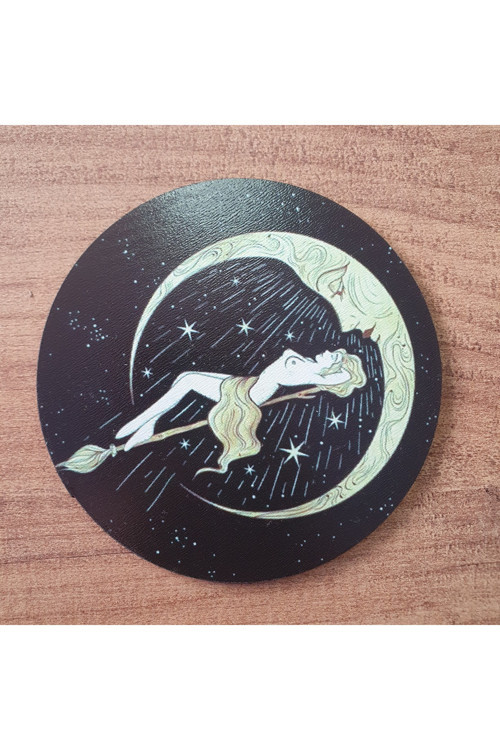 Aesthetic Celestial Ahşap Bardak Altlığı (6 Adet)