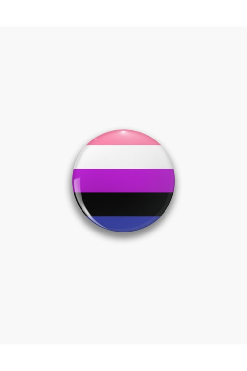 Genderfluid Pride Flag Buton Rozet