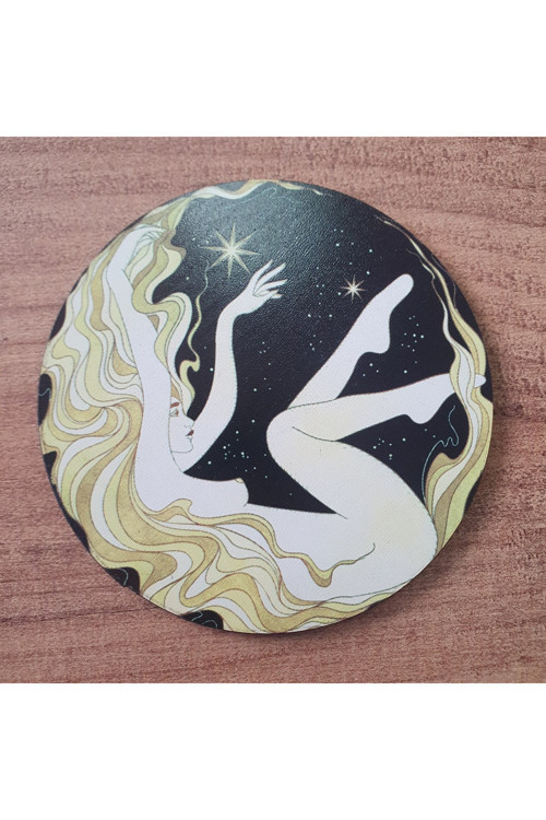 Aesthetic Celestial Ahşap Bardak Altlığı (6 Adet)