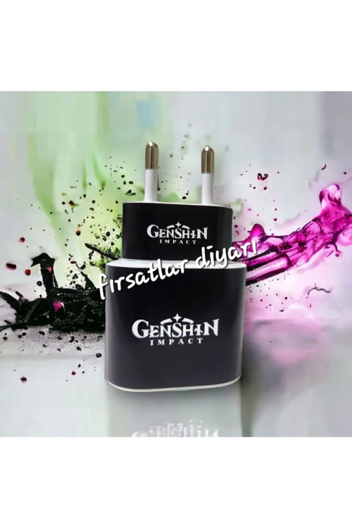 Iphone 20W Şarj Aleti Kaplama Sticker - Genshin Impact (Yedeklidir)
