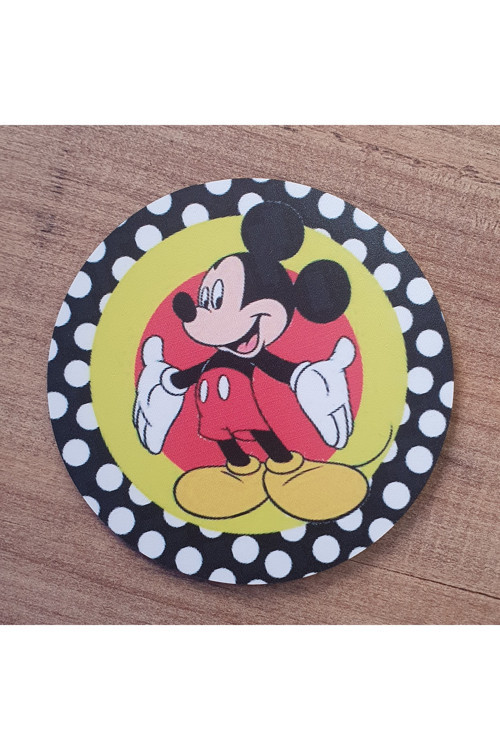 Mickey Mause Ahşap Bardak Altlığı