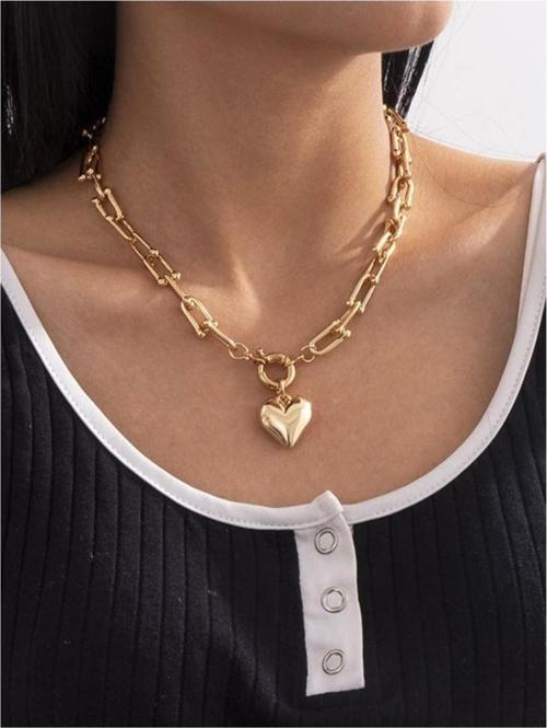 Kadın Tiffany Model Kalpli Lüks Yeni Sezon Kolye