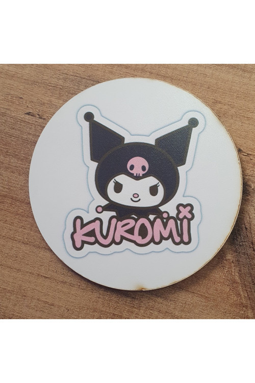 Kuromi Ahşap Bardak Altlığı (6 Adet)