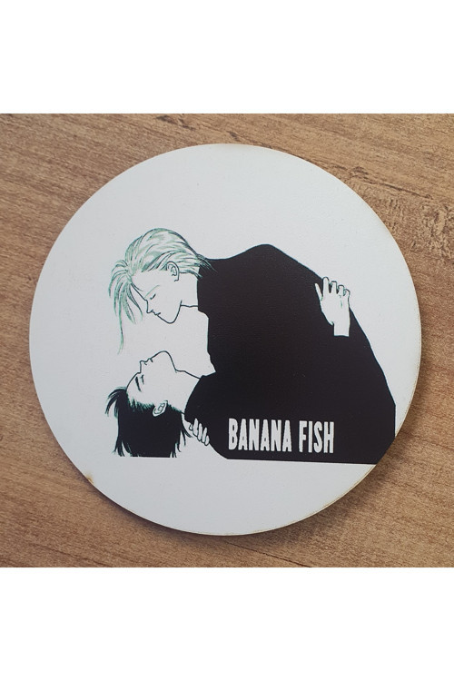Banana Fish Ahşap Bardak Altlığı (6 Adet)