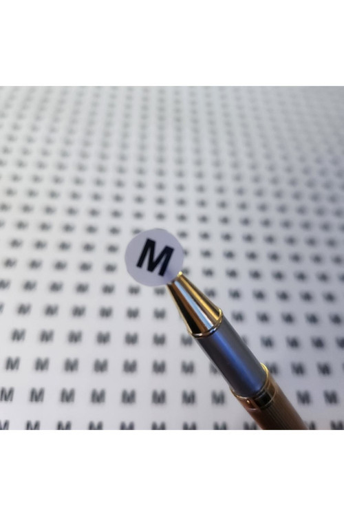 Beden Etiketi M Beden Yapışkanlı Etiket Sticker - 1000 Adet 1 Cm