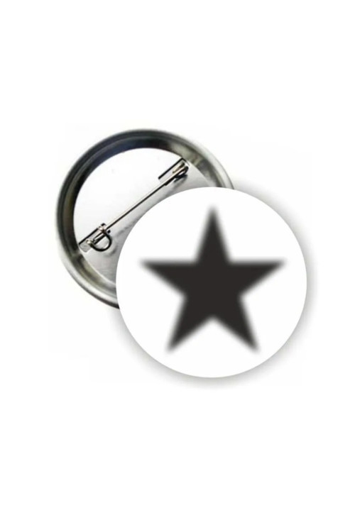 Blur Star Grunge Style Buton Rozet
