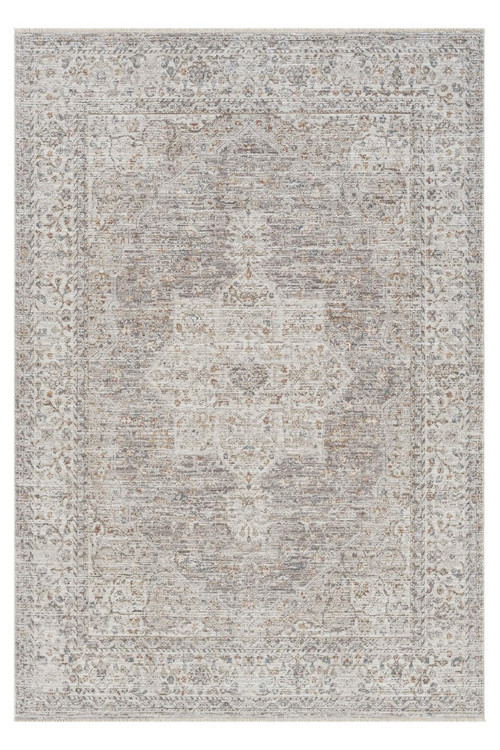 Vintage Eskitme Desenli Makine Dokuma Salon Oturma Odası Halısı
