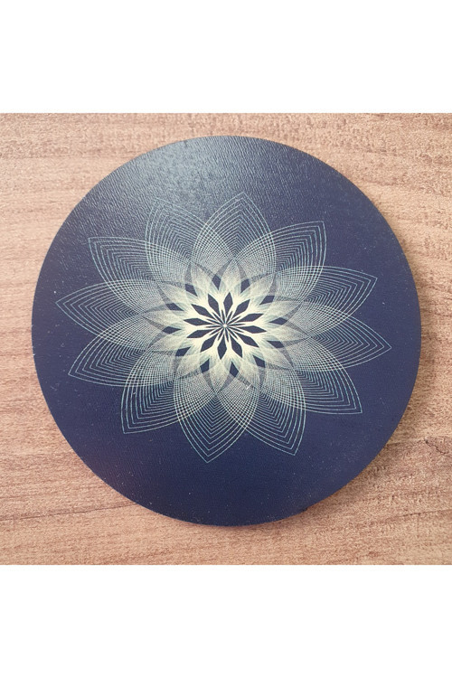 Mandala Ahşap Bardak Altlığı (6 Adet)