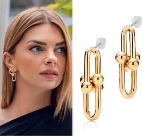 Tiffany 2'Li Gold Küpe