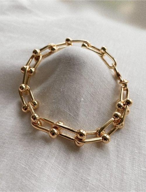 Unisex Altın Tiffany Bileklik