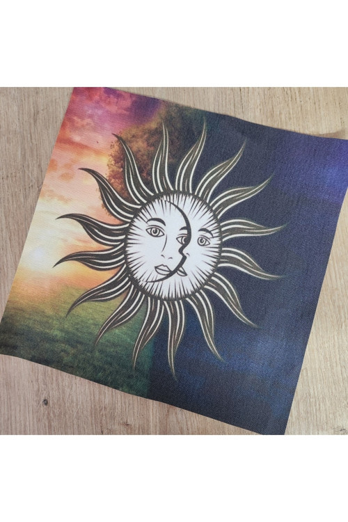 Sun And Moon Tarot Sunak Bezi / Tarot Örtüsü 75X75 Cm