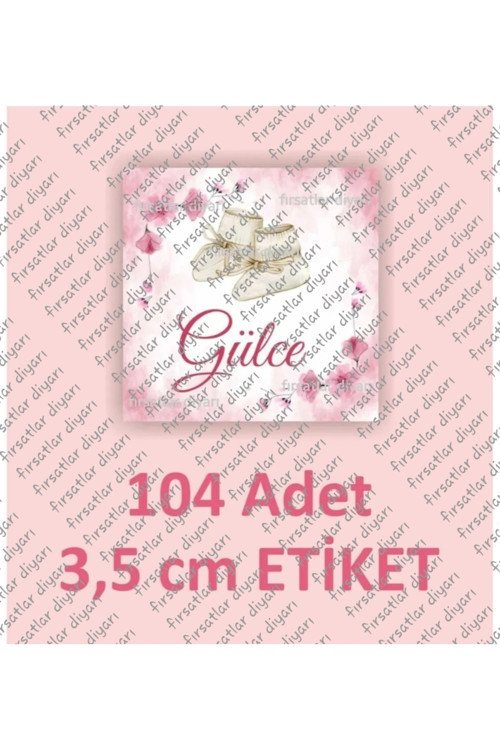 İsme Özel Madlen Çikolata Etiketi Hoşgeldin Bebek Etiketi Doğum Günü Baby Shower Etiket Sticker Kare