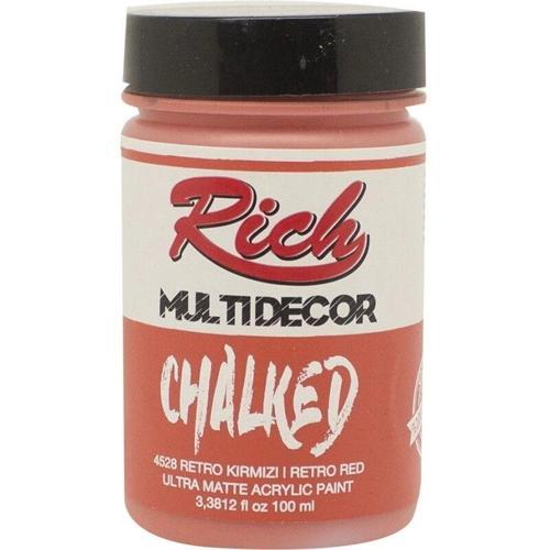 Multi Decor Chalked Akrilik Boya 100 cc. 4528 RETRO KIRMIZI