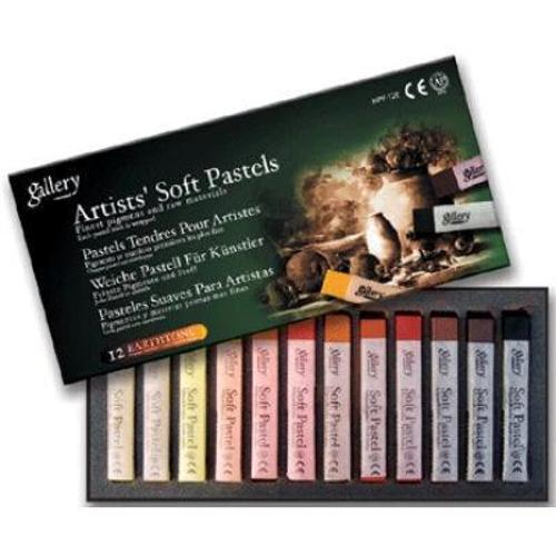 Gallery Artists' Soft Toz Pastel Boya Seti Earth Tones 12 Renk Toprak Renkler
