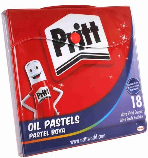 Pastel Boya 18 Renk Plastik Çantalı