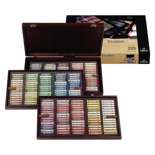 Rembrandt Soft Pastel Boya Seti 225 Renk Tam Boy Ahşap Kutulu