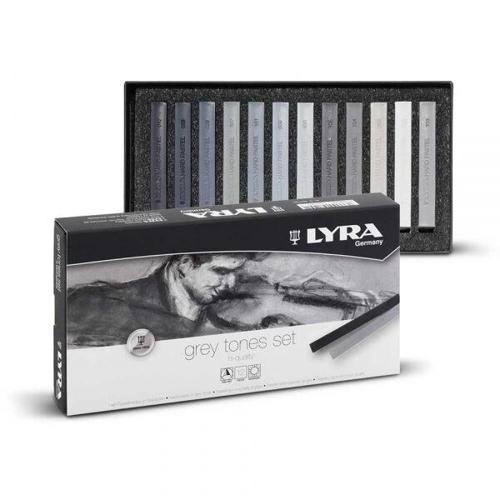 Polycrayons Soft - Toz Pastel Boya Seti 12 Renk GRİ TONLAR