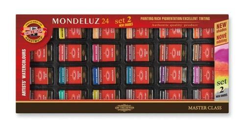 Mondeluz Supertrendter Class Taş Tablet Sulu Boya Seti 24 Renk Set 1