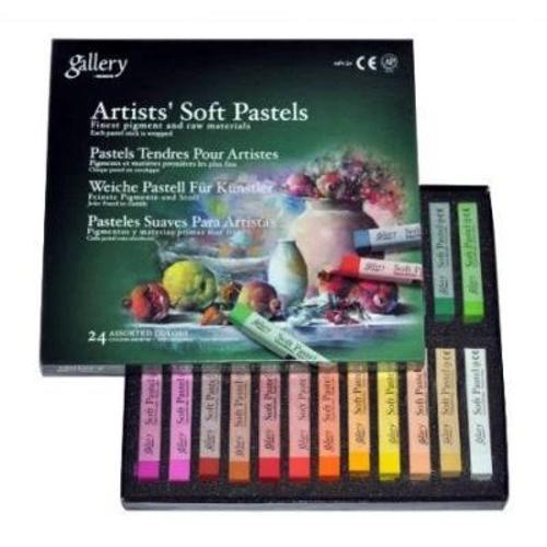 Gallery Artists' Soft Toz Pastel Boya Seti 24 Renk Tam Boy