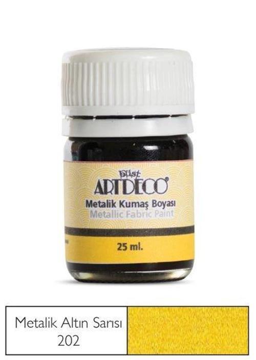 Metalik Kumaş Boyası 202 Altın Sarısı