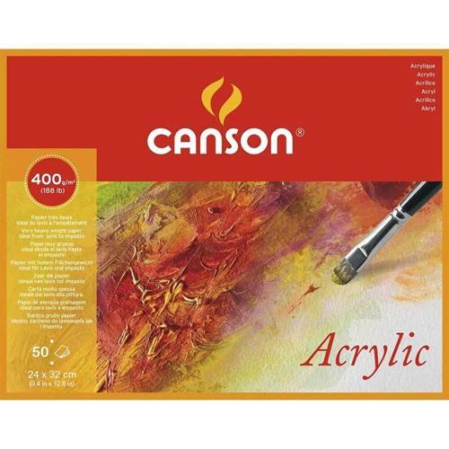 Acrylic Blok Akrilik ve Sulu Boya Defteri Blok 400 gr. 24x32 cm. 50 yaprak