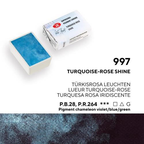 White Nights Tam Tablet Sulu Boya 997 Turquoise - Rose Shine