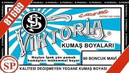Toz Kumaş Boyası 60 BONCUK MAVİ