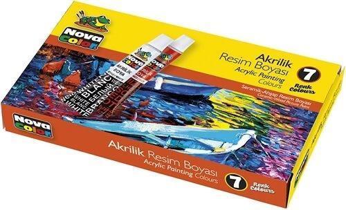 Akrilik Boya Seti 7 Renk x 7 ml. Tüp
