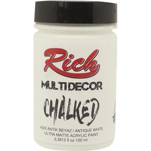 Multi Decor Chalked Akrilik Boya 100 cc. 4502 ANTİK BEYAZ