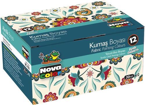 Kumaş Boyası Seti 12 Renk x 30 ml.