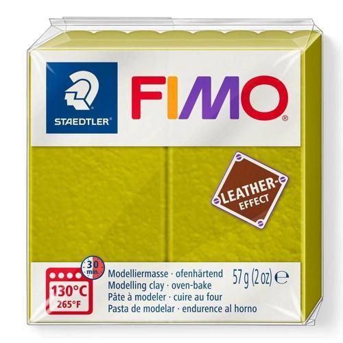 Fimo Leather (Deri) Effect Polimer Kil 519 Zeytin Yeşili