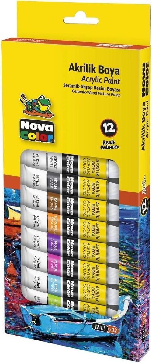 Akrilik Boya Seti 12 Renk x 12 ml. Tüp