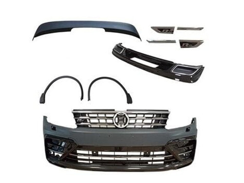 Volkswagen Tiguan 2016-2021 İçin Uyumlu Rline Bodykit (Ön Tampon-Panjur-Difüzör-Spoiler)