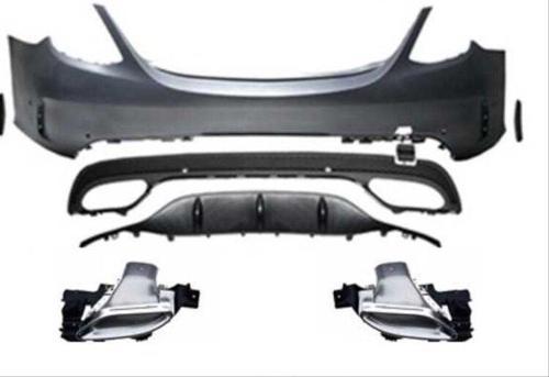 Mercedes W205 C Serisi Uyumlu Makyajlı Oem Amg Arka Tampon & Egzoz