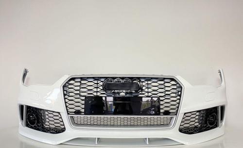 A7 2015-2017 İçin Uyumlu Rs7 Ön Tampon Panjur Seti (Krom Çerçeve)