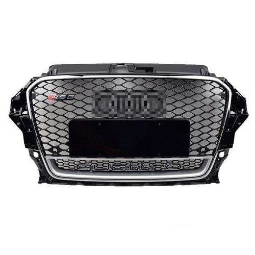 Audi A3 RS3 2012-2016 Quattro Yazılı Kromlu Siyah Panjur