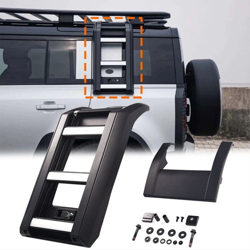 Land Rover Defender 2020+ İçin Yan Merdiven (90'lık ve 110'luk modelle uyumlu)