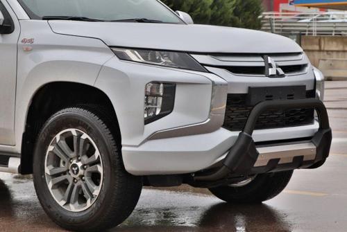 Mitsubishi L200 2007+ Off Road Poliüretan Ön Koruma Ön Tampon Koruma Demiri Siyah Amazonplus AQM4WD