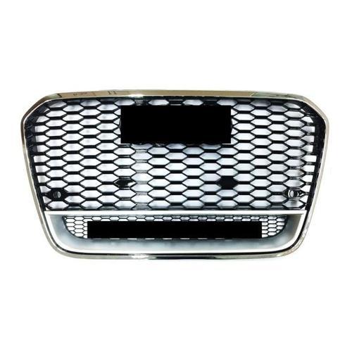 Audi A6 RS6 Panjur Quattro Yazılı Krom/Siyah RS 2011-2014 Arası Uyumlu