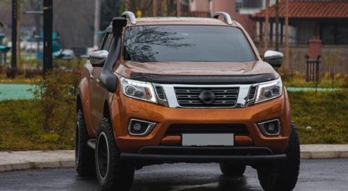 Nissan Navara 2006+ Off Road Ön Tampon Koruma Demiri Siyah (Çiftli Bıyık) AQM4WD