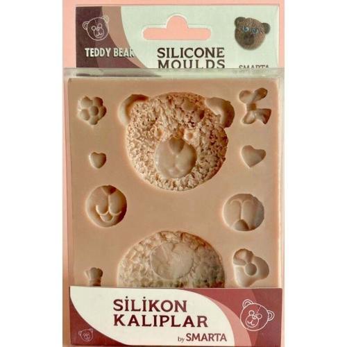 Silicone Moulds Silikon Epoksi ve Polimer Kil Kalıbı TEDDY BEAR