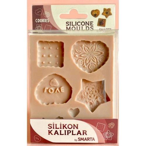 Silicone Moulds Silikon Epoksi ve Polimer Kil Kalıbı COOKIES