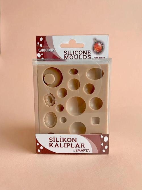 Silicone Moulds Silikon Epoksi ve Polimer Kil Kalıbı CABOCHONS