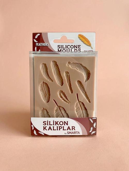 Silicone Moulds Silikon Epoksi ve Polimer Kil Kalıbı FEATHERS